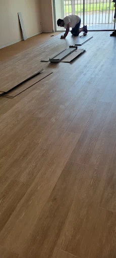 Luxury vinyl plank flooring